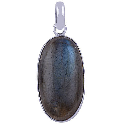 Stunning Gemstone Labradorite Oval Shape 925 Sterling Solid Silver Pendants - R101060-466