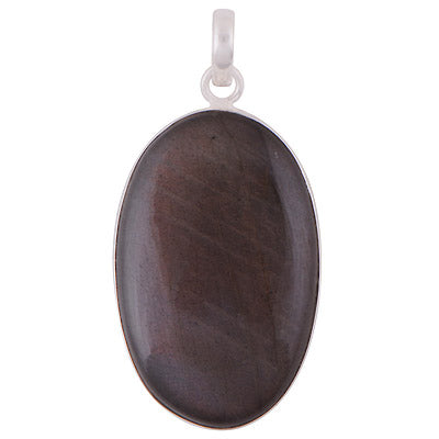 Stunning Gemstone Labradorite Oval Shape 925 Sterling Solid Silver Pendant - R101060-476