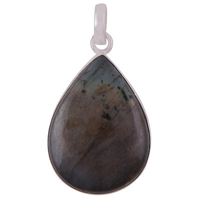 Stunning Gemstone Labradorite Pear Shape 925 Sterling Solid Silver Pendant - R101060-491