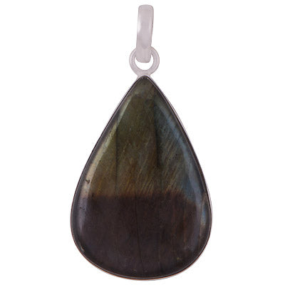 Stunning Gemstone Labradorite Pear Shape 925 Sterling Solid Silver Pendant - R101060-493