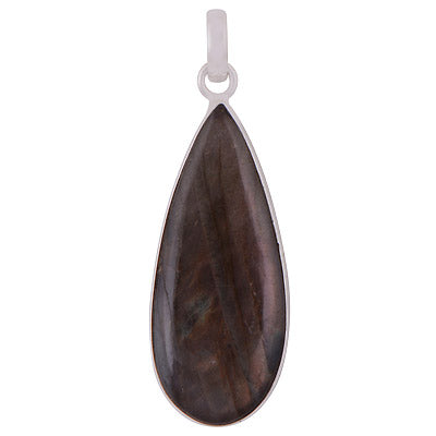 Stunning Gemstone Labradorite Pear Shape 925 Sterling Solid Silver Pendant - R101060-498