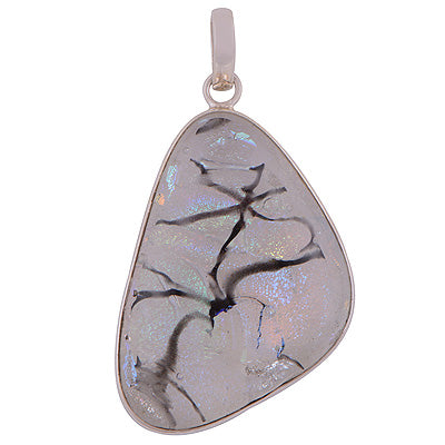 Dichroic Glass 925 Sterling Silver Pendant - R101155-67