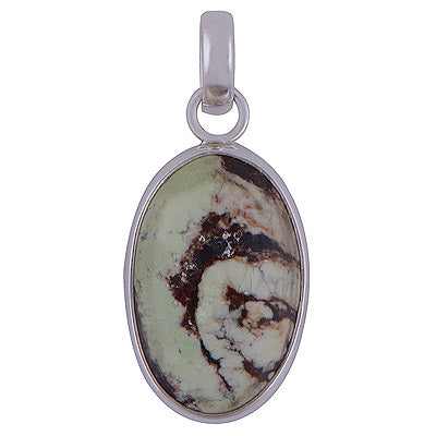 Lemon Chrysoprase 925 Sterling Silver Pendant - R101184-28