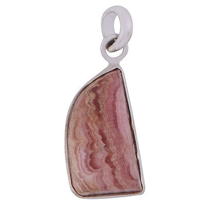 Alluring Gemstone Rhodochrosite Fancy Shape 925 Sterling Solid Silver Pendant - R101284-72