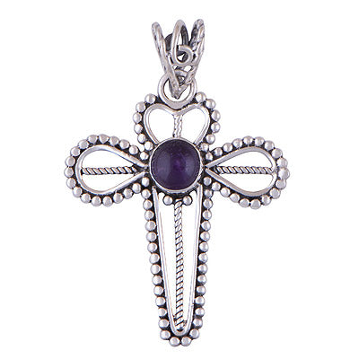 Amethyst 925 Sterling Silver Pendant - R101408-1