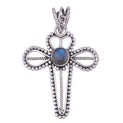 Labradorite 925 Sterling Silver Pendant - R101408-16