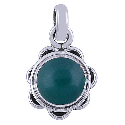 Green Onyx 925 Sterling Silver Pendant - R101525-19