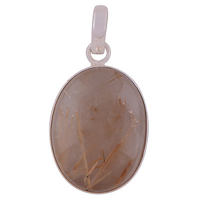Golden Rutile 925 Sterling Silver Pendant - R101572-113