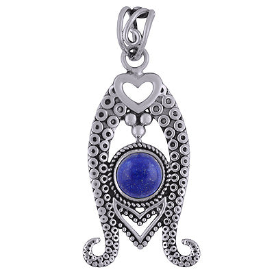 Lapis 925 Sterling Silver Pendant - R101772-5