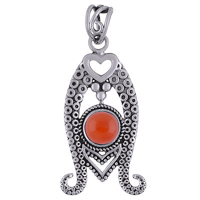 Carnelian 925 Sterling Silver Pendant - R101772-6