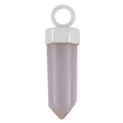 Gorgeous Pencil Shape Gemstone Crystal 925 Sterling Solid Silver Pendant - R101793-29