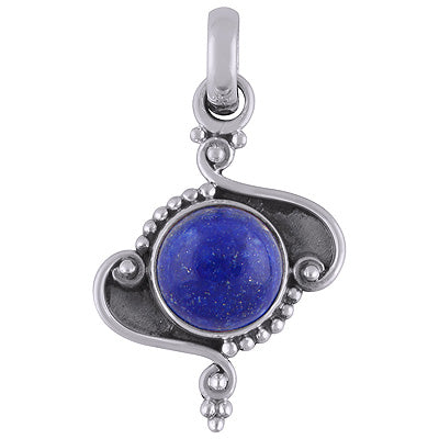 Lapis 925 Sterling Silver Pendant - R101802-5