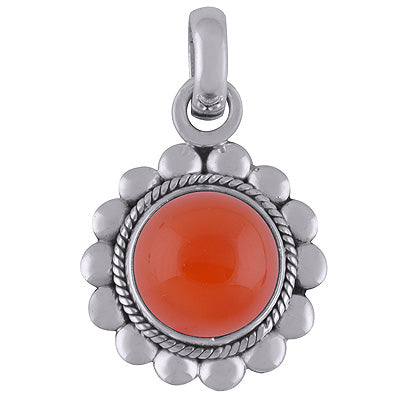 Carnelian 925 Sterling Silver Pendant - R101804-6