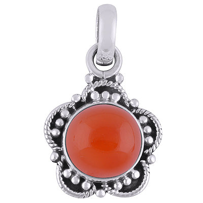 Carnelian 925 Sterling Silver Pendant - R101809-6