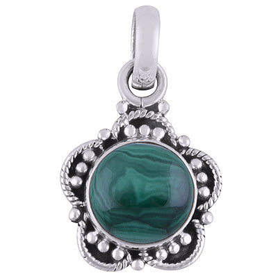 Malachite 925 Sterling Silver Pendant - R101809-9