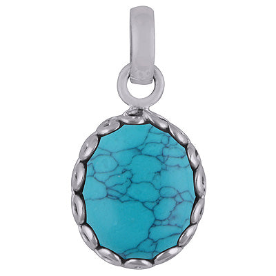 Turquoise 925 Sterling Silver Pendant - R101825-2