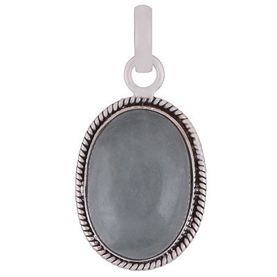 Beautiful Wire Work Around Aquamarine Oval Shape 925 Sterling Solid Silver Pendant - R101857-21