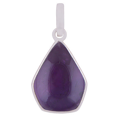 Stunning Gemstone Amethyst Pentagon Shape 925 Sterling Solid Silver Pendant - R101909-15