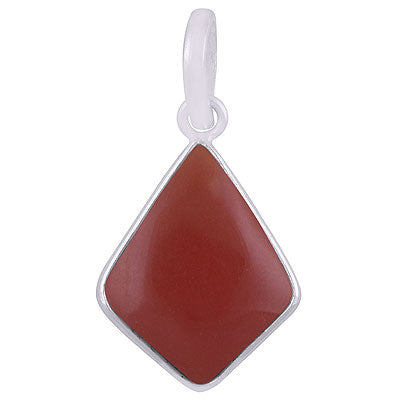 Alluring Gemstone Carnelian Kite Shape 925 Sterling Solid Silver Pendant - R101910-5