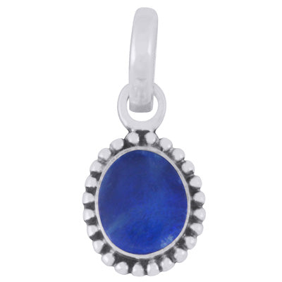 Stunning Oxidised Rawa Work Around Australian Opal Fancy Shape 925 Sterling Solid Silver Pendant - R101974-63