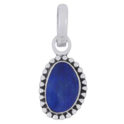 Stunning Oxidised Rawa Work Around Australian Opal Fancy Shape 925 Sterling Solid Silver Pendant - R101974-79