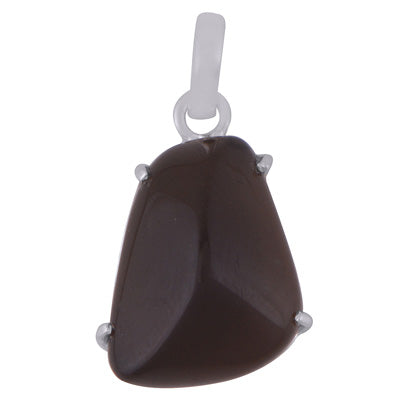 Gorgeous Abstract Cut Gemstone Smoky Topaz Fancy Shape 925 Sterling Solid Silver Pendant - R101982-63