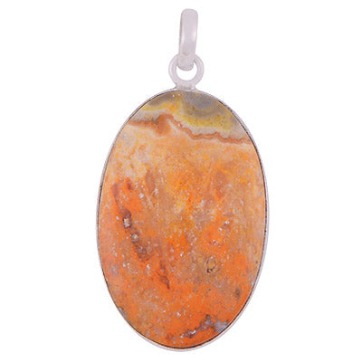 Gorgeous Plain BumbleBee Jasper Oval Shape 925 Sterling Solid Silver Pendant - R101985-7