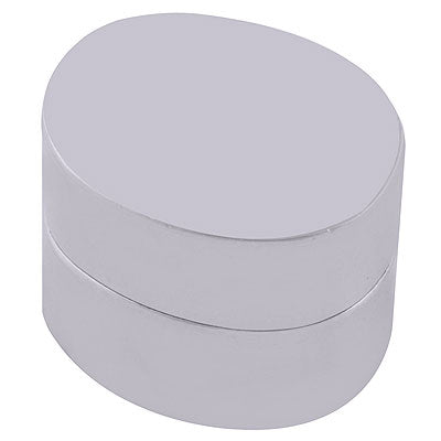 Beautiful Plain Oval Shape 925 Sterling Solid Silver Article Box - R1020003-2