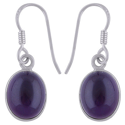925 Sterling Silver Amethyst Earrings - R1500236-1