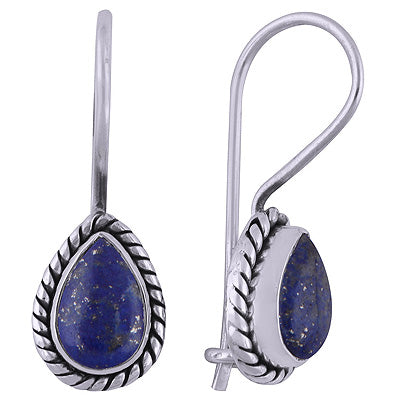 925 Sterling Silver Lapis Earrings - R1501396-77