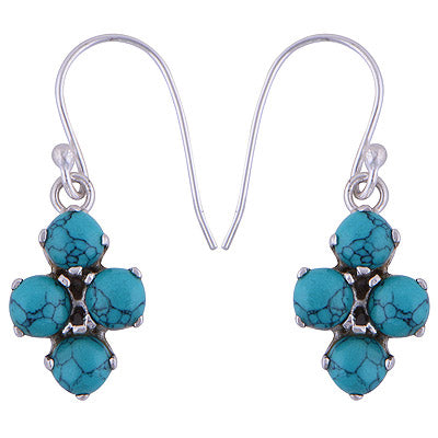925 Sterling Silver Turquoise Earrings - R1501422-5