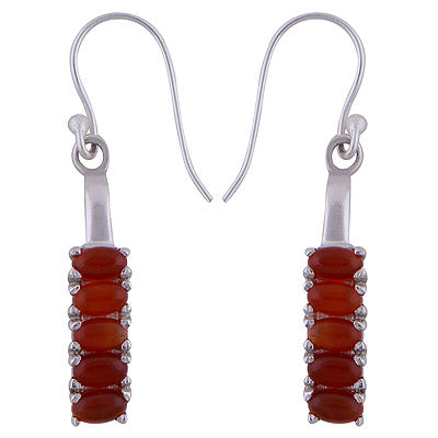 925 Sterling Silver Carnelian Earrings - R1501476-13