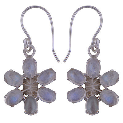 925 Sterling Silver Rainbow Moonstone Earrings - R1501479-12