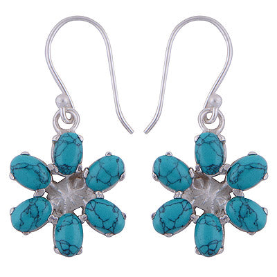 925 Sterling Silver Turquoise Earrings - R1501479-6