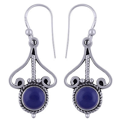 925 Sterling Silver Lapis Earrings - R1501583-28