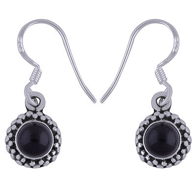 925 Sterling Silver Black Onyx Earrings - R1501620-51