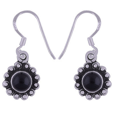 925 Sterling Silver Black Onyx Earrings - R1501621-51