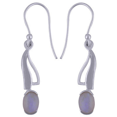 925 Sterling Silver Opal Earrings - R1501634-1