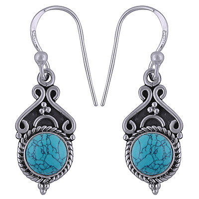 925 Sterling Silver Turquoise Earrings - R1501644-13