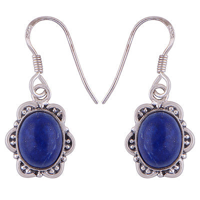 925 Sterling Silver Lapis Earrings - R1501708-23