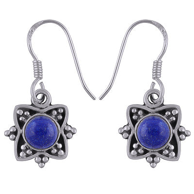 925 Sterling Silver Lapis Earring - R1501786-5