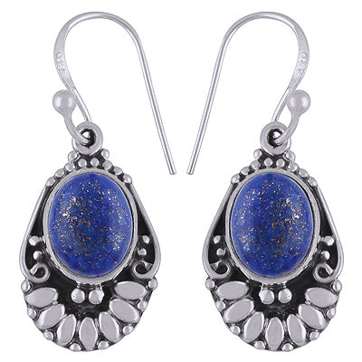 925 Sterling Silver Lapis Earrings - R1501846-5