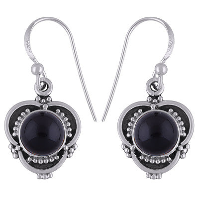 Black Onyx 925 Sterling Silver Earrings - R1501855-13