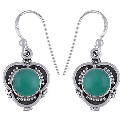 Green Onyx 925 Sterling Silver Earrings - R1501855-8