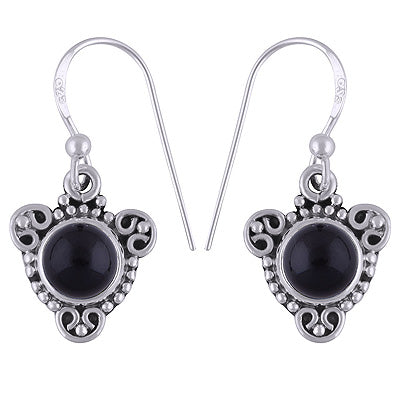 Black Onyx 925 Sterling Silver Earrings - R1501856-13