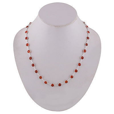 Carnelian 925 Sterling Silver Necklace - R1900150-16