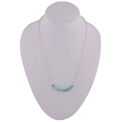 Beautiful Necklace Loaded with Gemstones Apatite Round Shape 925 Sterling Solid Silver Necklace - R1900210-11