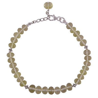 925 STERLING SILVER LEMON TOPAZ BRACELET - R2300434-207