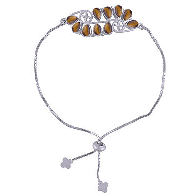 925 STERLING SILVER Tiger's Eye BRACELET - R2400497-13