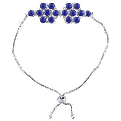925 STERLING SILVER LAPIS BRACELET - R2400500-10